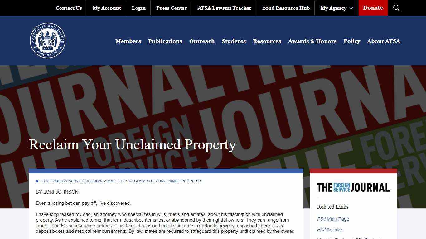 Reclaim Your Unclaimed Property